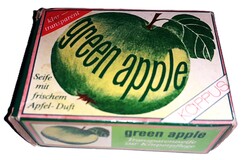Retro KAPPUS - GREEN APPLE - ZÖLD ALMA SZAPPAN dobpzával a képek szerint