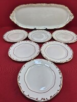 Zsolnay stafír mintás szendvicses készlet