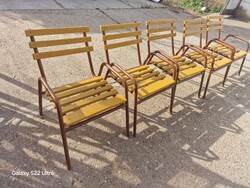 Retro kerti szék régi vendéglátós székek rakásolható kerti székek karos szék  karly