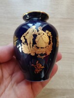 Impérial Limoges France GOLD váza  porcelán -aranyozott