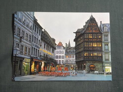 Képeslap,Franciaország,Strasbourg,Kammerzell-ház látkép,részlet, 1979-