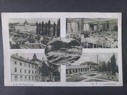 Régi képeslap  Balatonkenese O.T.I Szanatórium Balatonakarattyáról feladva 1952 Karinger