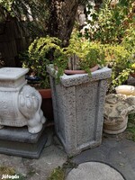 Extra minimál modern Virágtartó 70cm Antracit szürke váza Terasz kaspó Balkon kehely