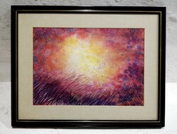 Gyurkovics Hunor (1941-) - The Lights of Nature (37x52cm. Watercolor)