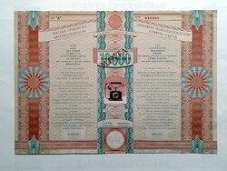 MATÁV által kibocsátott, 10 000 forint névértékű, névre szóló részvény