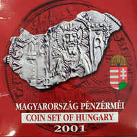 Magyarország pénzérméi forgalmi sor 2001 PP Ezeréves a magyar pénzverés