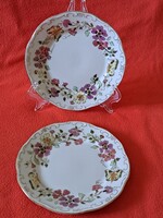 Makulátlan állapotú Zsolnay lepkés / pillangós / pillangó mintás süteményes/szendvicses kistányér