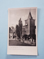 Képeslap (49) - Németország (NDK) - Jéna - A Johannistor (Városkapu) és a Pulverturm (Portorony)