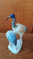Hollóházi porcelán Ibisz madár pár