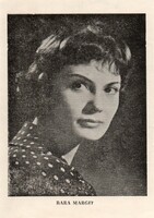 Képeslap:  Bara Margit.