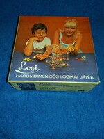 EXTRÉM ritka LOGI 3 DIMENZIÓS társas logikai játék dobozával a képek szerint