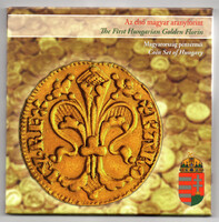 Magyarország pénzérméi forgalmi sor 2012 PP Első Aranyforint érmével 3,49g aranyoztott Ag999