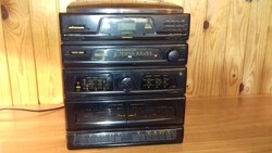 Universum HIFI FM AM AUX rádió 3 cd 2 kazetta lejátszó VTC-CD1043