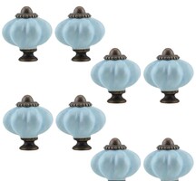 10 pcs Vintage furniture knobs ceramic, drawer handles for dresser, cabinet