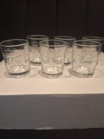 Egyedi gravirozott Zwack Royal vodkás pohár készlet 6 darabos