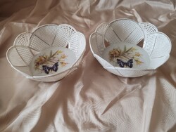 Apulum pierced porcelain bowl pair