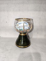 Gruss aus Wien zenélő borospohár