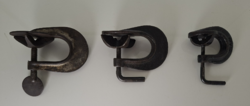 Old Cast Iron Vulcanizer Clamp Rubber Repair Clamp 3 pcs