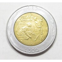 San Marino,500 lire 1982 - FAO aUNC+ ötvözet