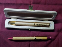 Egyben 2 db toll, 1 db Hartmann és 1 db Super ball Pen Grafo golyóstoll fadobozban,soha nem használt