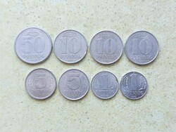 Németország NDK 8 db Különböző Érme 1,5,10,50 Pfennig 1958-1983
