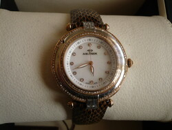 Hollóházi a beautiful and unique Swiss watch decorated with 170 genuine white diamonds