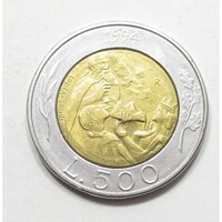 San Marino,500 lire 1994 - Donna Felicissima aUNC+ ötvözet