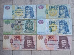 Forint bankjegyek 2000-13