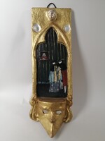 VENETIAN MASK BY SERGIO BOLDRIN - VELENCEI MASZK FALI KÉP, FESTMÉNY