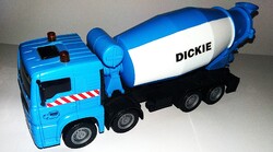 Szép állapotú LENDKEREKES DICKIE TOYS :City Team KÉK betonkeverő teherautó 25x 10 cm a képek szerint