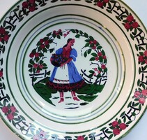 Gránit Kispest régi tányér (1924-1950) stencilezett