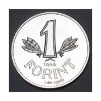 Magyarország,1 forint 1946 PP - SZÍNEZÜST UTÁNVERET aUNC+ ezüst 3g999