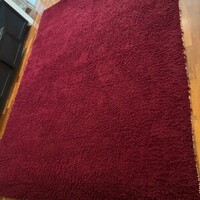 Egyedi, kézzel készített eredeti Berber szőnyeg (borvörös)