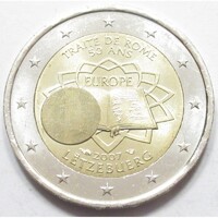 Luxemburg,2 euro 2007 - Római Szerződés aUNC+ ötvözet