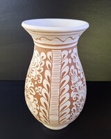 Korondi kerámia váza 21 cm magas