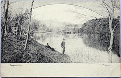 Vác / Vácz - Derecskei tó - antik képeslap 1906