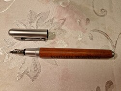 IRIDIUM POINT GERMANY töltőtoll, fa betét, emlék MADAME TUSSAUD'S