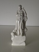 Régi jelzett hibátlan DANKÓ PISTA porcelán szobor 12.5 cm - IPARMŰVÉSZETI VÁLLALAT