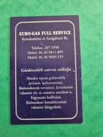 EURO-GAS FULL SERVICE Kereskedelmi és Szolgáltató Bt. 2002. évi kártyanaptár