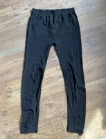 Fekete leggings, nadrág L-XL, betétes