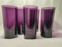 Különleges ólomkristály üdítős pohár szett