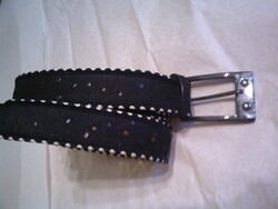 Új MAX MARA divatos fekete bőröv