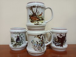 Hollóházi vadász jelenetes bögre sorozat. Hibátlan, Egyedi, Különleges, Karácsonyi ajàndèknak is.