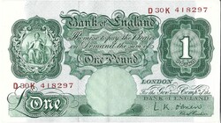 1 font pound 1955-60 Anglia L.K.O'brien Gyönyörű