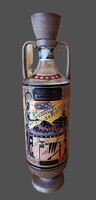 Görög Ouzounis Amphora egy modern brandy palack - üres