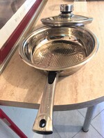 Silver Royal rozsdamentes serpenyő fedéllel