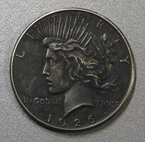 LIBERTY DOLLAR 1926 ONE DOLLAR U.S.A. ATTRACTIVE PATINA 0.900 SILVER - 1 Dollar "Peace Dollar"
