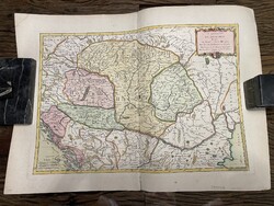 Antik térkép – Le Royaume de Hongrie – Janvier & Lattré, Párizs, kb. 1772 – kézzel színezett rézmets