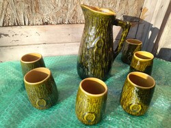 Magyarszombatfai fatörzs italos készlet