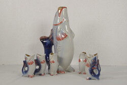 Halas kancsó szett, porcelán készlet A369